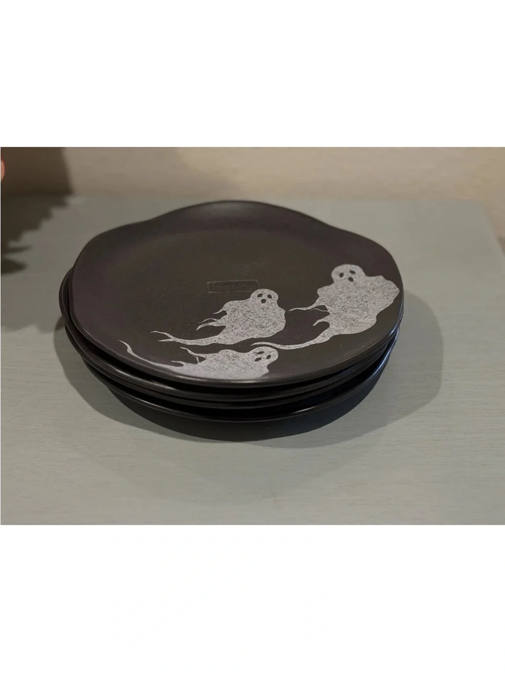 Corona Spooky Ghosts Halloween Salad/Dessert Plates Set-4. 8